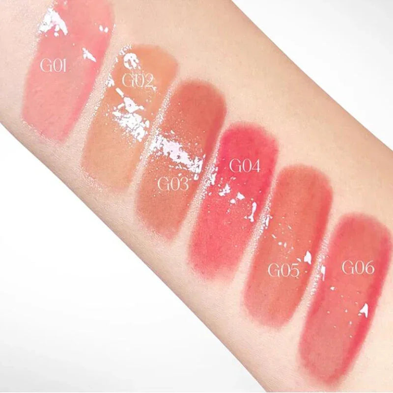 Lip Gloss Moisturising Glass Lip Nude Lipstick Korean Makeup Hydrating Lipgloss All the Feels High-Shine Hydrating Vitamin E