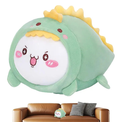 Plush Toy For Kids 7.8Inch Plush Toy Dinosaur Stuffed Animal Soft Cartoon Throw Pillow Lying Down Room Decor For Boys & Girls