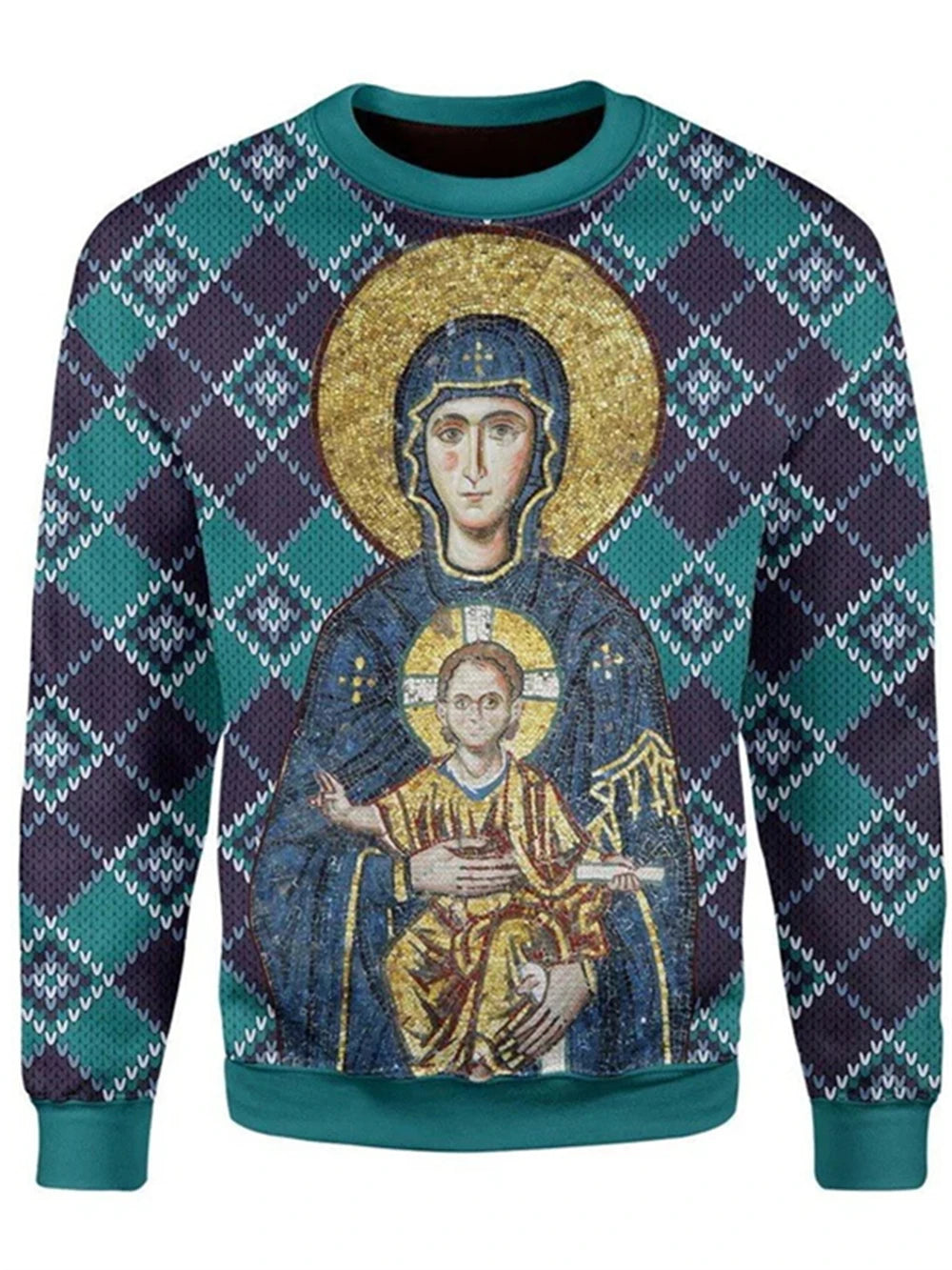 Men Women ugly christmas Sweatshirt Jesus Sweater 3D Printed the Orthodox graphic Sweaters Tops new unisex clothing dropshipping