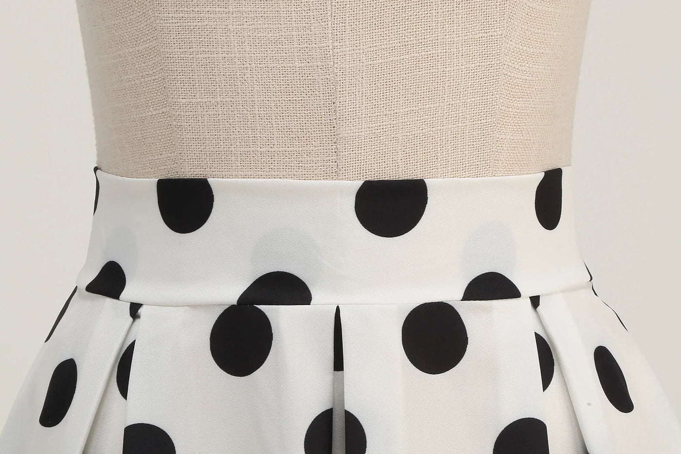 Summer Casual Women Midi Skirt Polka Dot High Waist Retro Vintage 50s Pleated Party Skirts