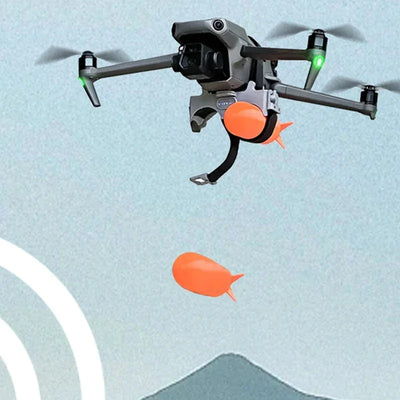 (NEW) Drone Double Thrower Light Induction Remote Control Distance Unlimited Rescue Delivery For DJI Mini4/4Pro - Elanique