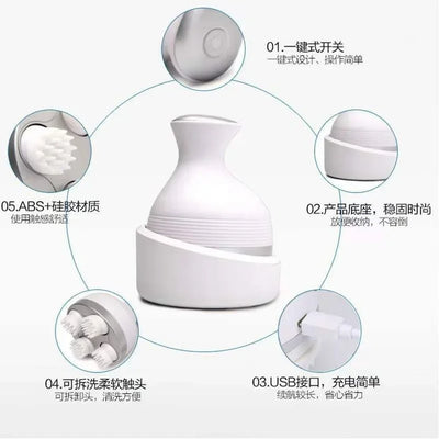 Cat Head Massager Dog Pet Massage Machine Vibrating Scalp Kneading Health Care Comb Electric Grooming Supplies