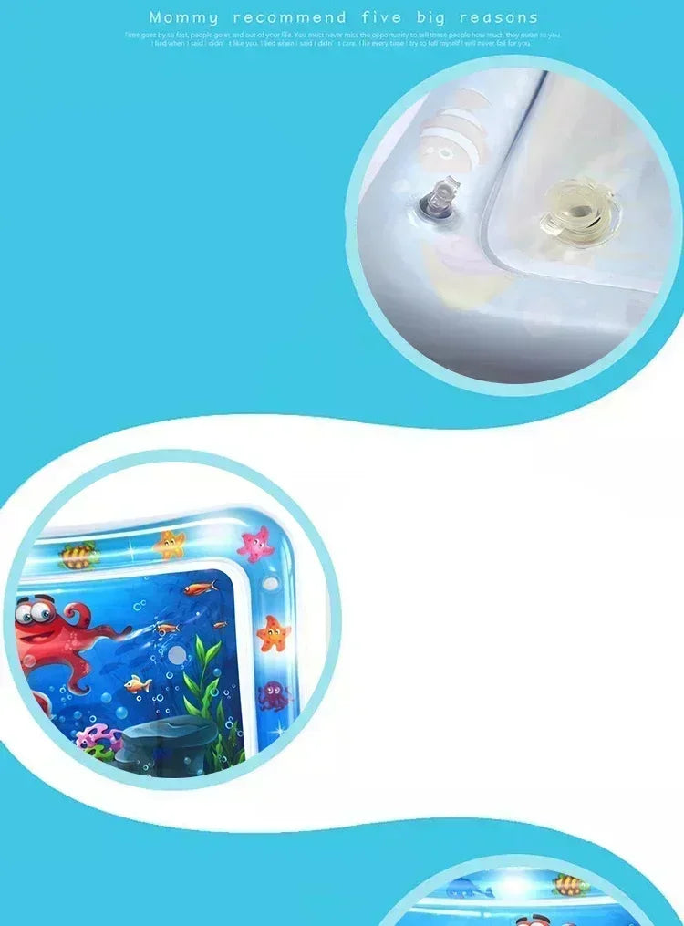 Baby Water Mat Inflatable Cushion Infant Toddler Water Play Mat for Children Early Education Developing Kid Toys Summer Play Mat