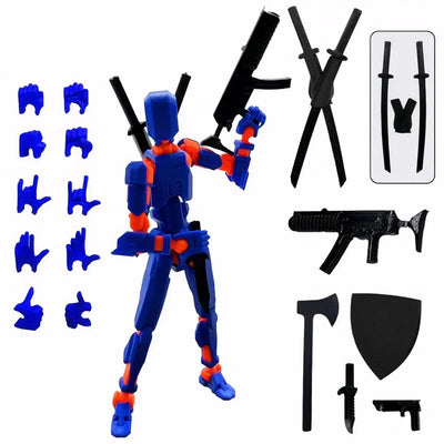 Multi-Jointed Movable Shapeshift Robot 3D Printed Mannequin Dummy 13 Action Figures Toys Kids Adults Parent-children Games