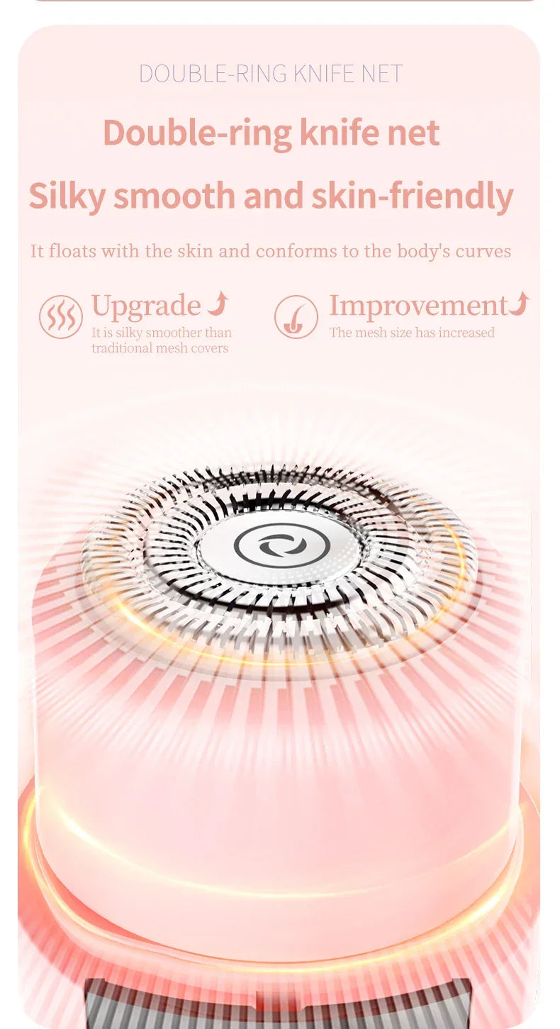 Painless Epilator Electric Shaver for Women Bikini Trimmer Facial Mustache Hair Removal Razor Ladies Face Underarm Legs Electric