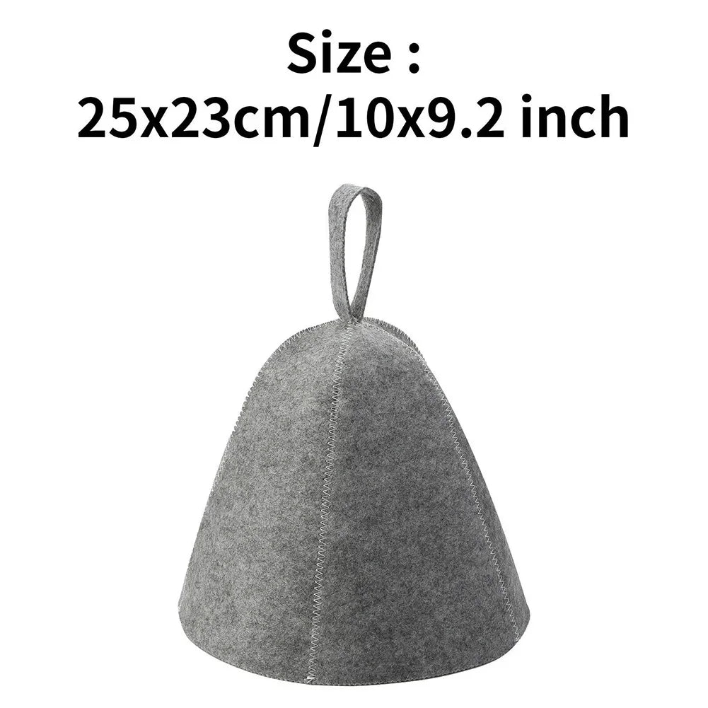 New Sauna Hat Anti Heat Caps Shower Caps Sauna Hat For Bath House Head Protection Russian Style Sauna Vaporarium Accessories