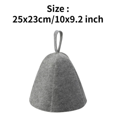 New Sauna Hat Anti Heat Caps Shower Caps Sauna Hat For Bath House Head Protection Russian Style Sauna Vaporarium Accessories