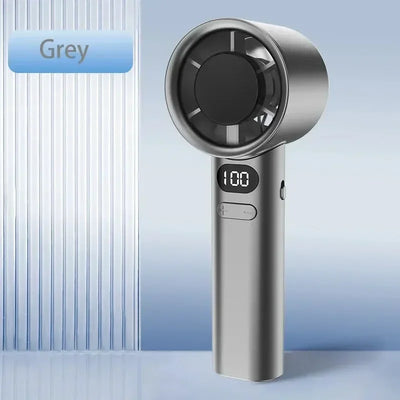 Portable Hand Fan 120 Wind Speeds Mini Bladeless Handheld Fan USB Rechargeable Personal Highspeed Fans Electric Eyelash Fan