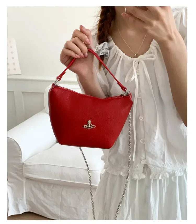 Designer Ladies Handbag Leather Tote Bag Women's Crossbody Shoulder Strap Elegant Classic Messenger Luxury Brand Fashion Item