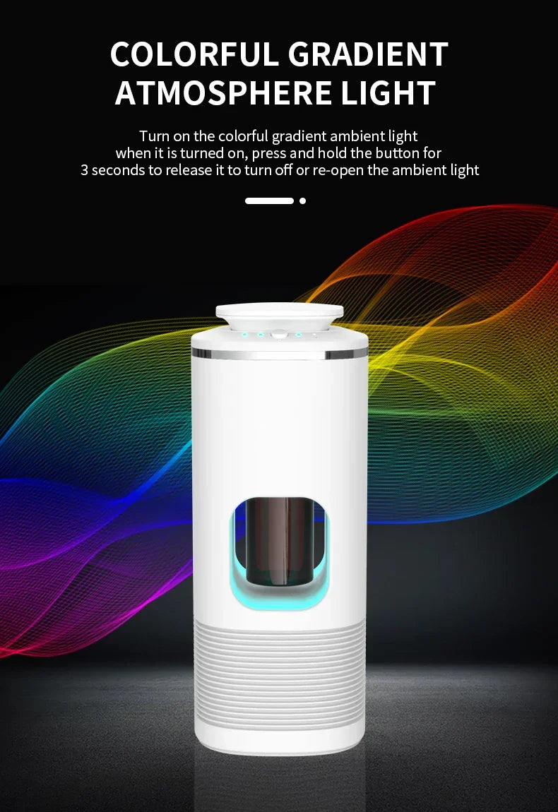 Car Diffuser Room Fragrance High End Products Air Freshener Essential Oils Air Purifier USB Rechargeable Vibration Sensor Switch