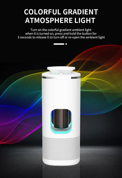 Car Diffuser Room Fragrance High End Products Air Freshener Essential Oils Air Purifier USB Rechargeable Vibration Sensor Switch