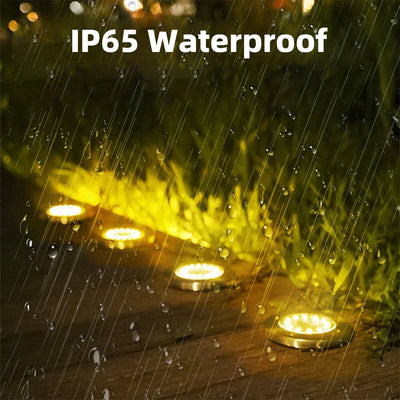 Outdoor Solar Landscape Lighting 16LEDs Solar Lawn Lights Waterproof For Garden Patio Pathway Yard Deck Driveway Walkway