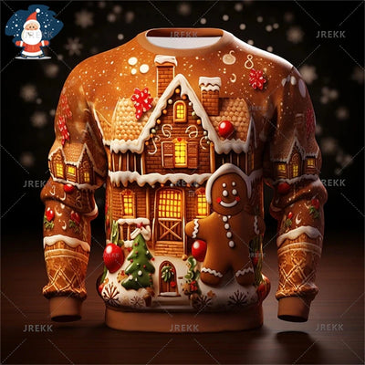 Happy Christmas Sweatshirts Mens Ugly Christmas Sweater Funny Fashion New In Sweaters Women Ugly Sweaters Christmas Jumpers Men