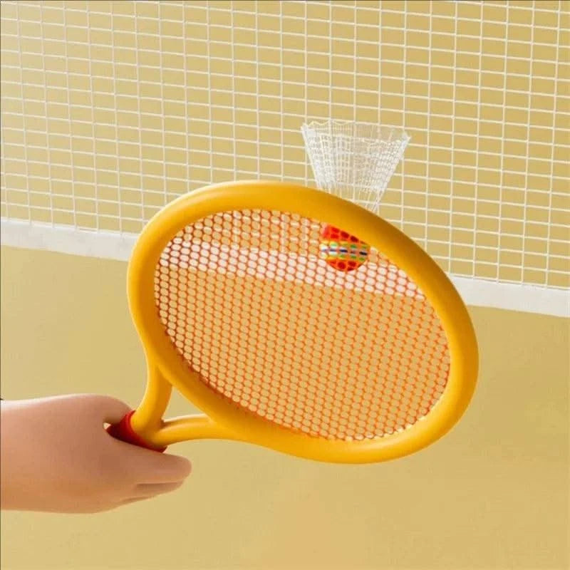 Children's badminton tennis racket exercise reaction ability beginners family outdoor beach tennis kindergarten baby parent-chil