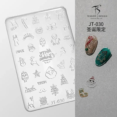 Geometric Bowknot Grid Lace Flora Edge Nail Art Silicone Carving Mold Mould Star Daisy Flower Charms Bow Tie Snowflake Template