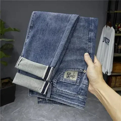 2024 New Arrivals Men's Jeans High-end Brand Embroidery China Casual Slim Boyfriend Pants Spring Autumn Jeans Black Luxury Pants