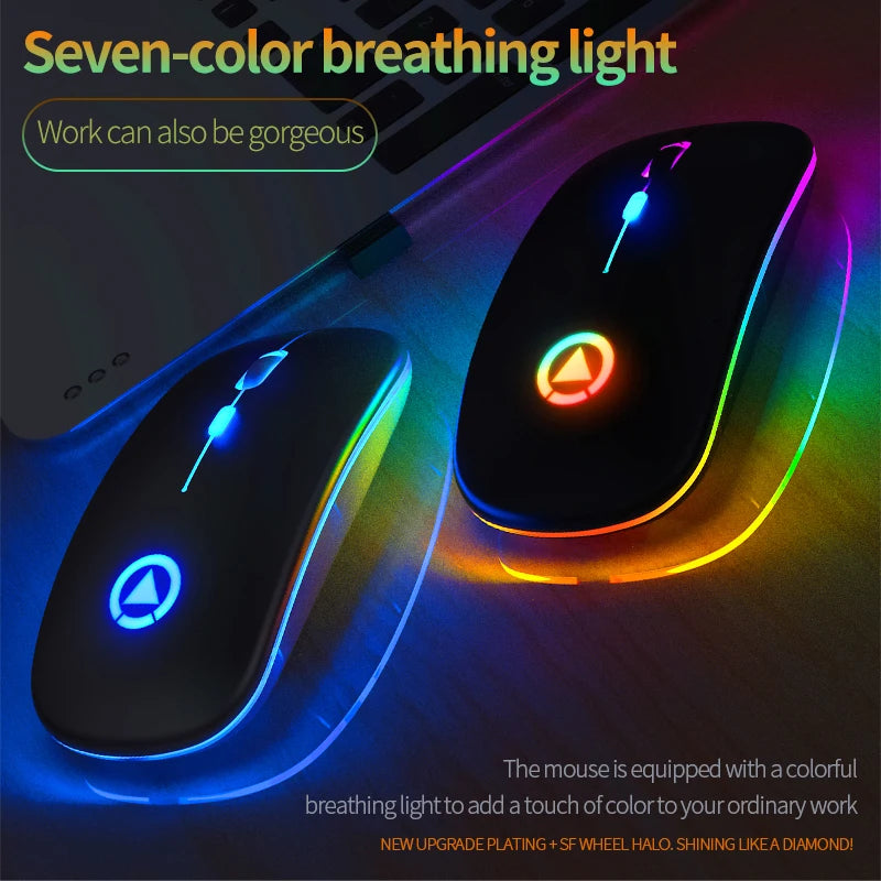 New Rechargeable Wireless Gaming Mouse Portable Ergonomic Quiet And Magical Suitable For Portable Computers Laptop PC
