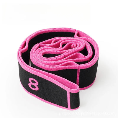 Yoga Stretching Belt Dance Gymnastics Training Band Elastic Yoga Resistance Bands Pilates Exercise Pull Strap Belt Fitness Sport