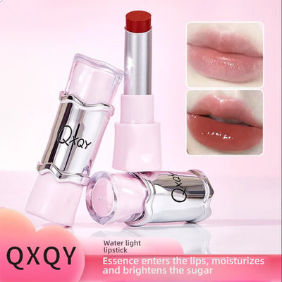 QXQY GLOSSY JELLY LIPSTICK - Mirror Shine, Moisturizing & Long Lasting, Nude Lip Gloss for Plump Brightening Lips (No Makeup Loo