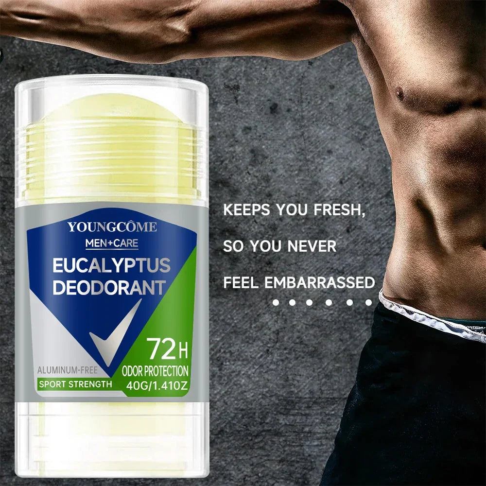 Deodorant for Men Roll-on Bottle Reduce Sweating Odor Remover Underarm Body Deodorant Stick Fast Dry Lasting Portable Refresh