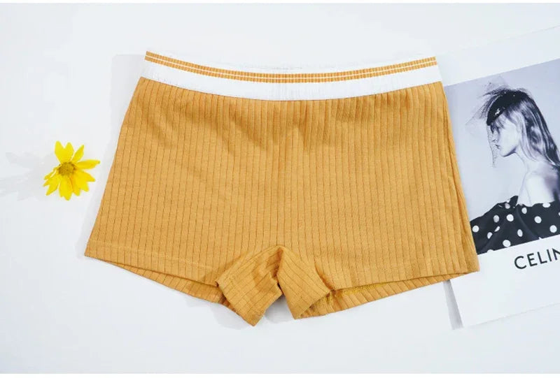 Women Boxers Underwear Cotton Ladies Safety Short Pants Female Seamless Underpants Solid Cozy Breathable Boyshorts Sexy Panties