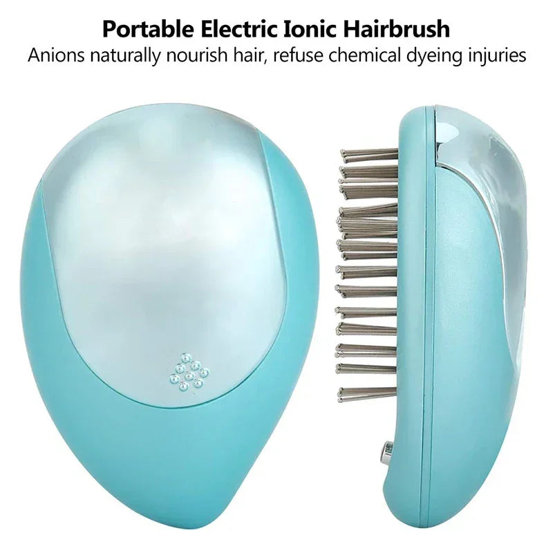 Portable Electric Hair Ionic Brush Negative Ion Hair Comb Anti-static Massager Straightening Hair Comb