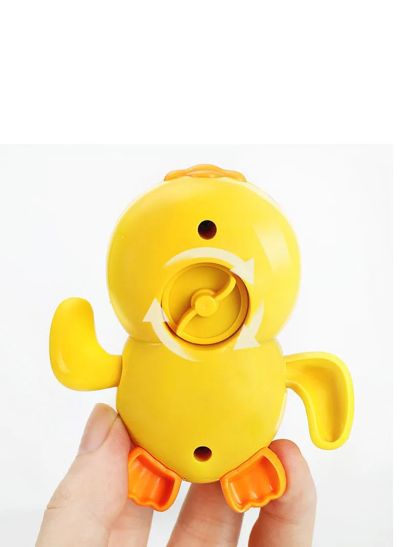Baby bath toys for children water play small yellow duck swimming baby kids play with water duckling small turtle boys and girls