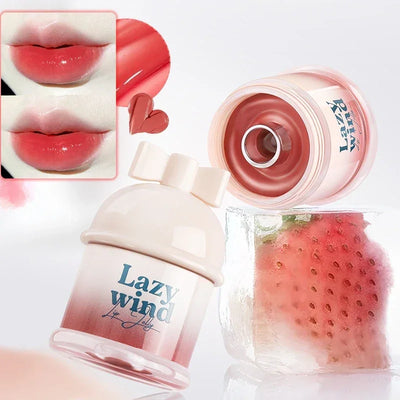 Mirror Gloss Jelly Lipstick, Long Lasting Waterproof Lip Glaze, Contains butter from avocado trees and sunflower seed oil