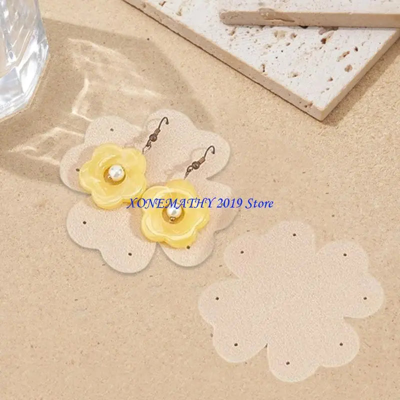 F42F 10PCS Travel Friendly Felt Jewelry Organizers Portable Jewelry Storage Pads Perfect for Storing Earrings and Necklaces