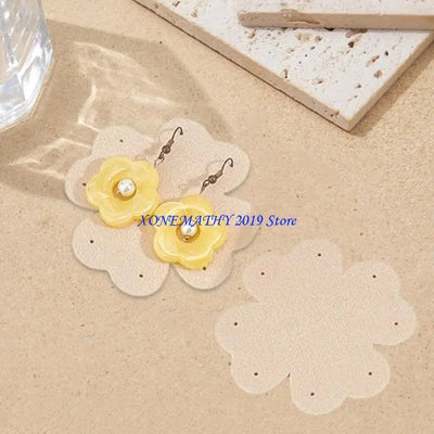 F42F 10PCS Travel Friendly Felt Jewelry Organizers Portable Jewelry Storage Pads Perfect for Storing Earrings and Necklaces