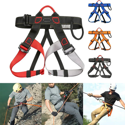 Outdoor Rock Climbing Harness Professional Sports Harnesses Waist Support Half Body Safety Belt Aerial Survival Mountain Tools