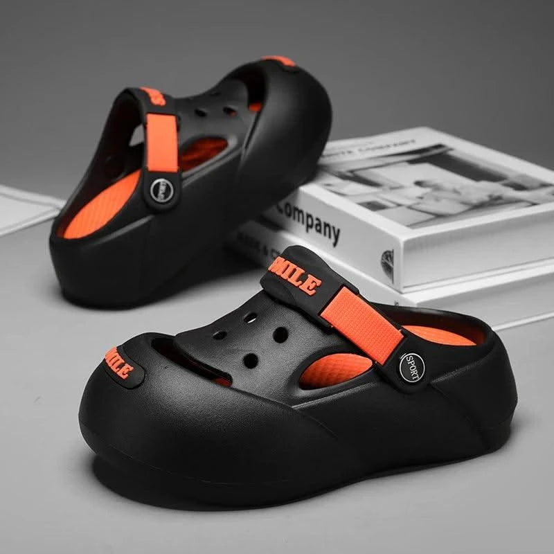 Luxury Boy Clogs Summer Kids Shoes Breathable Casual Lightweight Indoor House Shoes Children Boy Sandals Slippers