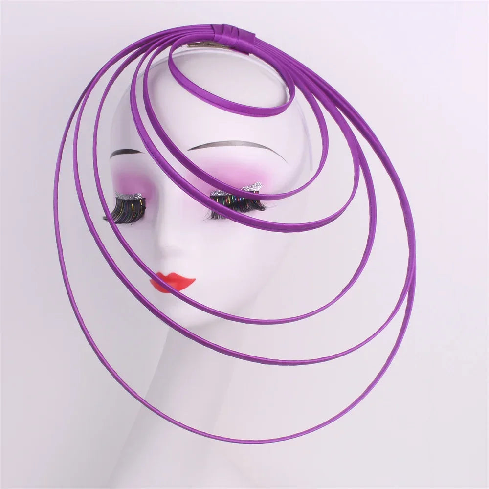 Royal Ascot Luxury Fascinator Hat Women Wedding Headpiece Mesh Hat Formal Event Pillbox Fascinator Hats Ladies Mariage Millinery