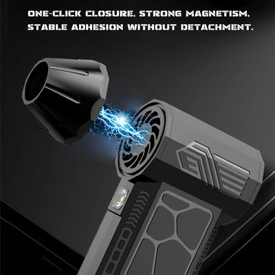 Compressed Air Duster Mini Blower Turbo Fan Cordless Electric air Duster for Keyboard PC Cleaning,No Canned for Home and Car