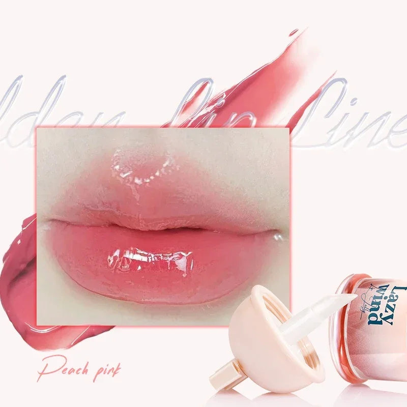 Mirror Gloss Jelly Lipstick, Long Lasting Waterproof Lip Glaze, Contains butter from avocado trees and sunflower seed oil