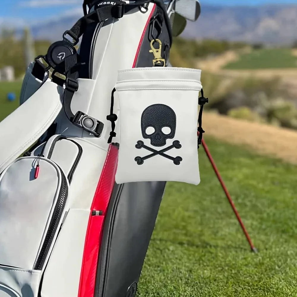 Golf course golf balls and serving upright bags with drawstrings for women