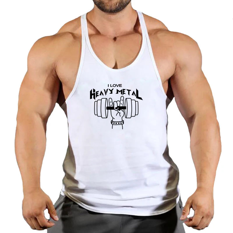Fitness Clothing Bodybuilding Shirt Men Top for Fitness Sleeveless Sweatshirt Gym T-shirts Suspenders Man Men's Vest Stringer