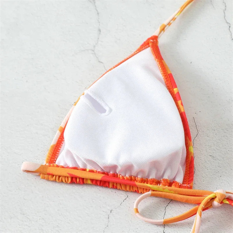 Swimwear Micro Bikini Swimming Suit for Women Beachwear Cover Up Swimsuit Woman 2025 New Summer Bathing Suit Three Pieces Bather