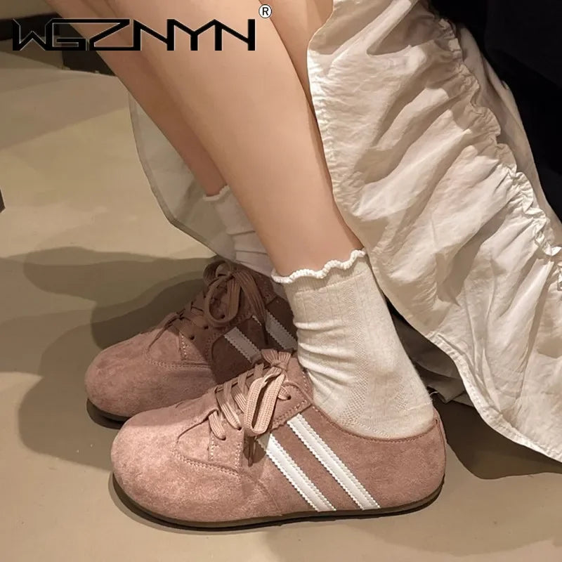 2025 Casual Sneakers Woman Shoes Slippers Flats Platform Sandals Mules NEW Brand Designer Lace Up Loafers Summer Womens Sneakers