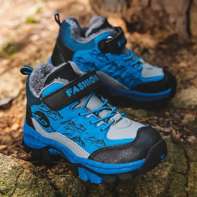 Winter Children's Casual Snow Ankle Boots Non-slip Outdoor Mountain Climbing Shoes Fashion Kids Waterproof Warm Sneakers