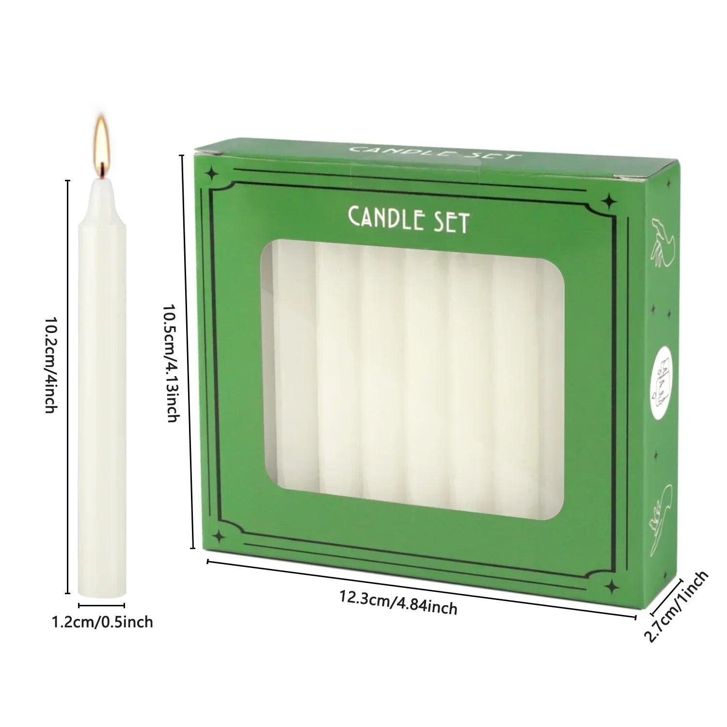 20 ivory white 4inch waxs drip-free smoke-free fragrance-free home dinner candles hand-pulled high-quality suitable