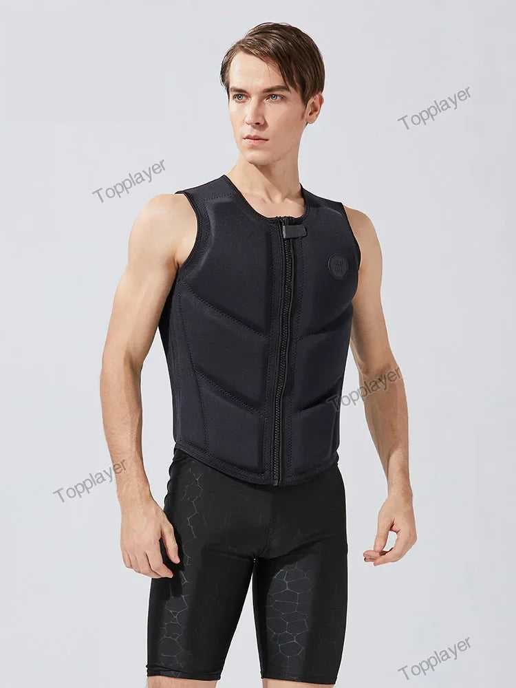 Wakesurf Life Jacket for Adults Comp Vest CE Approved Neoprene Premium Quality Impact Vest Watersports Life Jackets