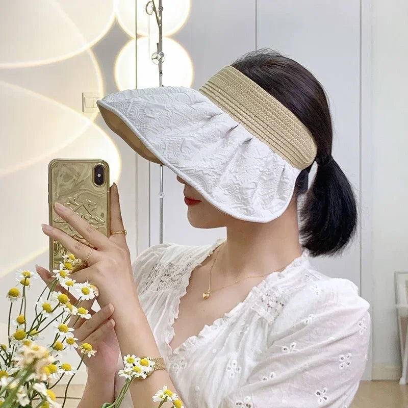 Sunscreen Hat Premium Women's Summer UV Protection Double-sided Shell Hat Sun Hat Empty Top Sun Hat Summer Eaves Hats for Women2