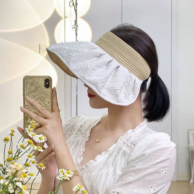 Sunscreen Hat Premium Women's Summer UV Protection Double-sided Shell Hat Sun Hat Empty Top Sun Hat Summer Eaves Hats for Women2