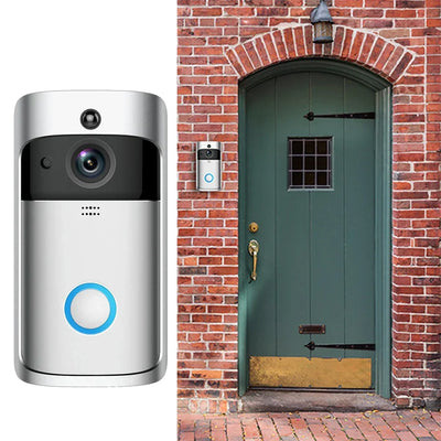 WiFi Video Doorbell 2 Way Audio Wireless Door Bell 720P Night Vision Security Home Door Bell Cloud Storage Smart Human Detection