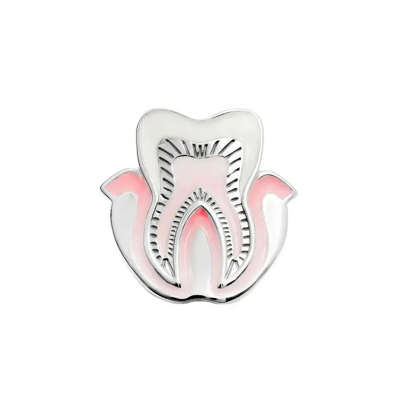 Harong Gum Teeth Brooch Autumn New Medical Dentistry Enamel Pin Lapel Badge for Doctor Nurse Metal Jewelry Accessories Gift