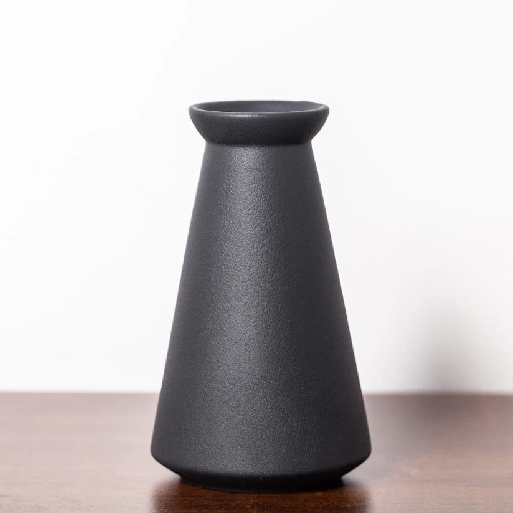 Small Ceramic Vase for Flowers Plants,  Matte Vases for Modern Table Shelf Home Decor Wedding  Frosted Elegant Ceramic Vase