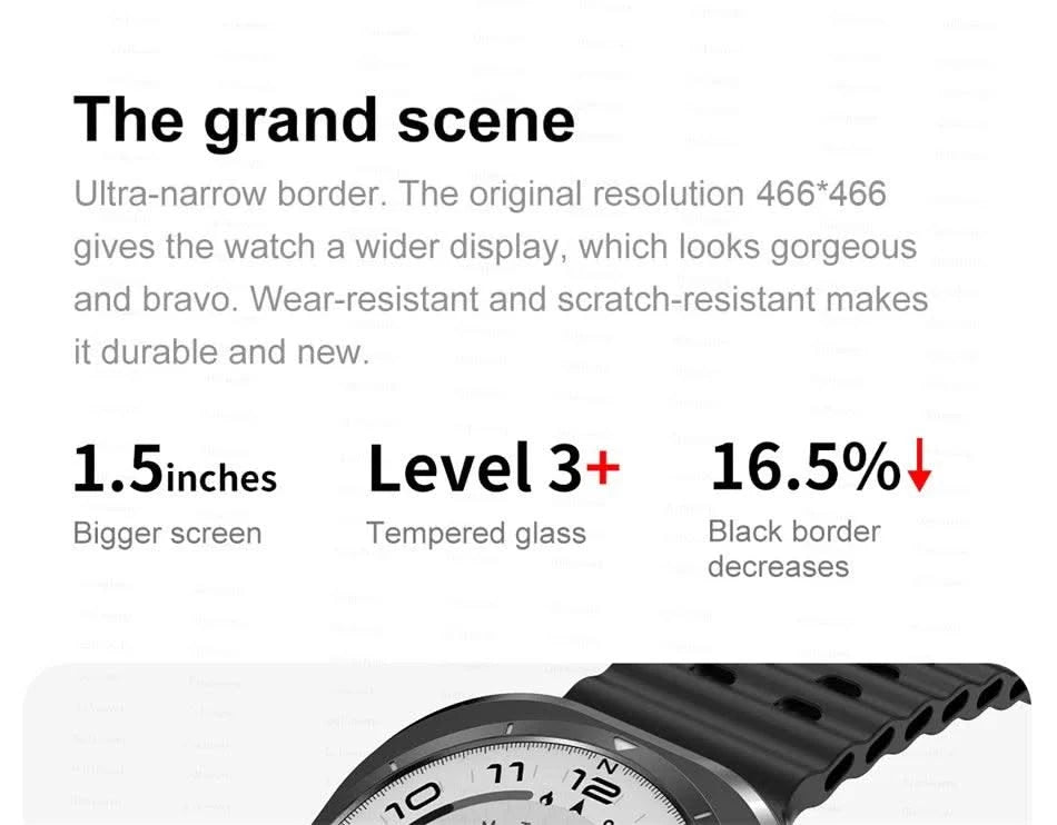 2025New Galaxy Watch 7 Ultra Smart Watch Men 32GB Memory GPS NFC AMOLED Screen Fitness Tracker Health Smartwatches For Samsung