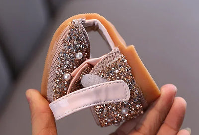 Sandals Toddler Girl Childrens Shoes Pearl Rhinestones Shining Kids Shoes Baby Girls Shoes Girls Thong Sandals