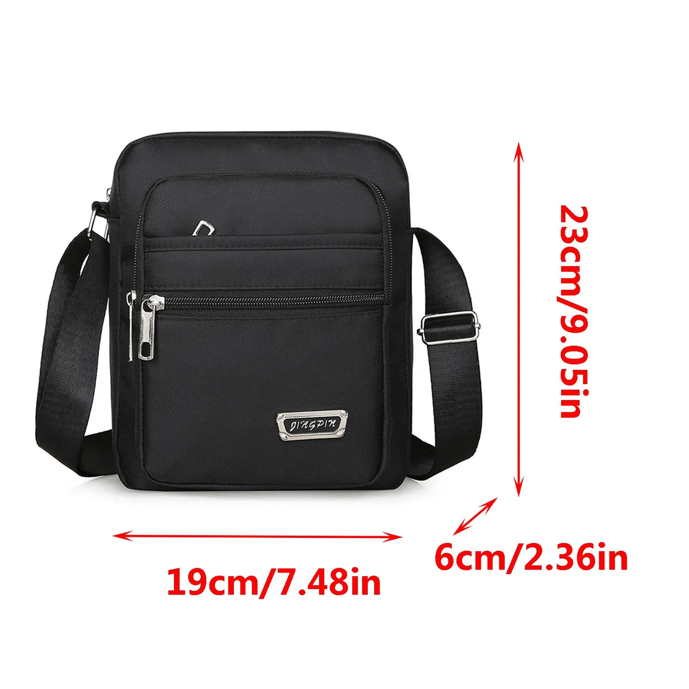 Men's Handbag Shoulder Messenger Bags Casual Canvas Travel Bag Waist Bag Multifunctional Waterproof Business Storage Bag Solid